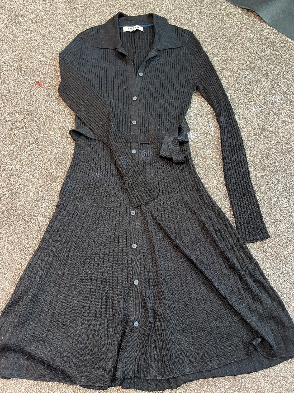 Boden Faye Sparkle Knitted Dress Black